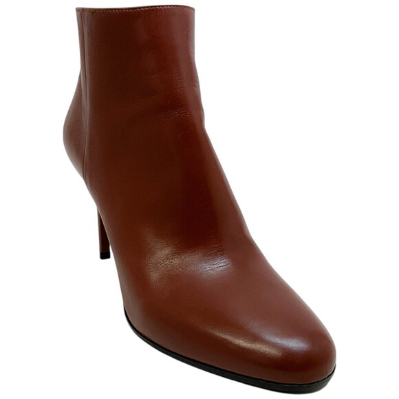 Prada Brown Leather Ankle Boots - Picture 1 of 6